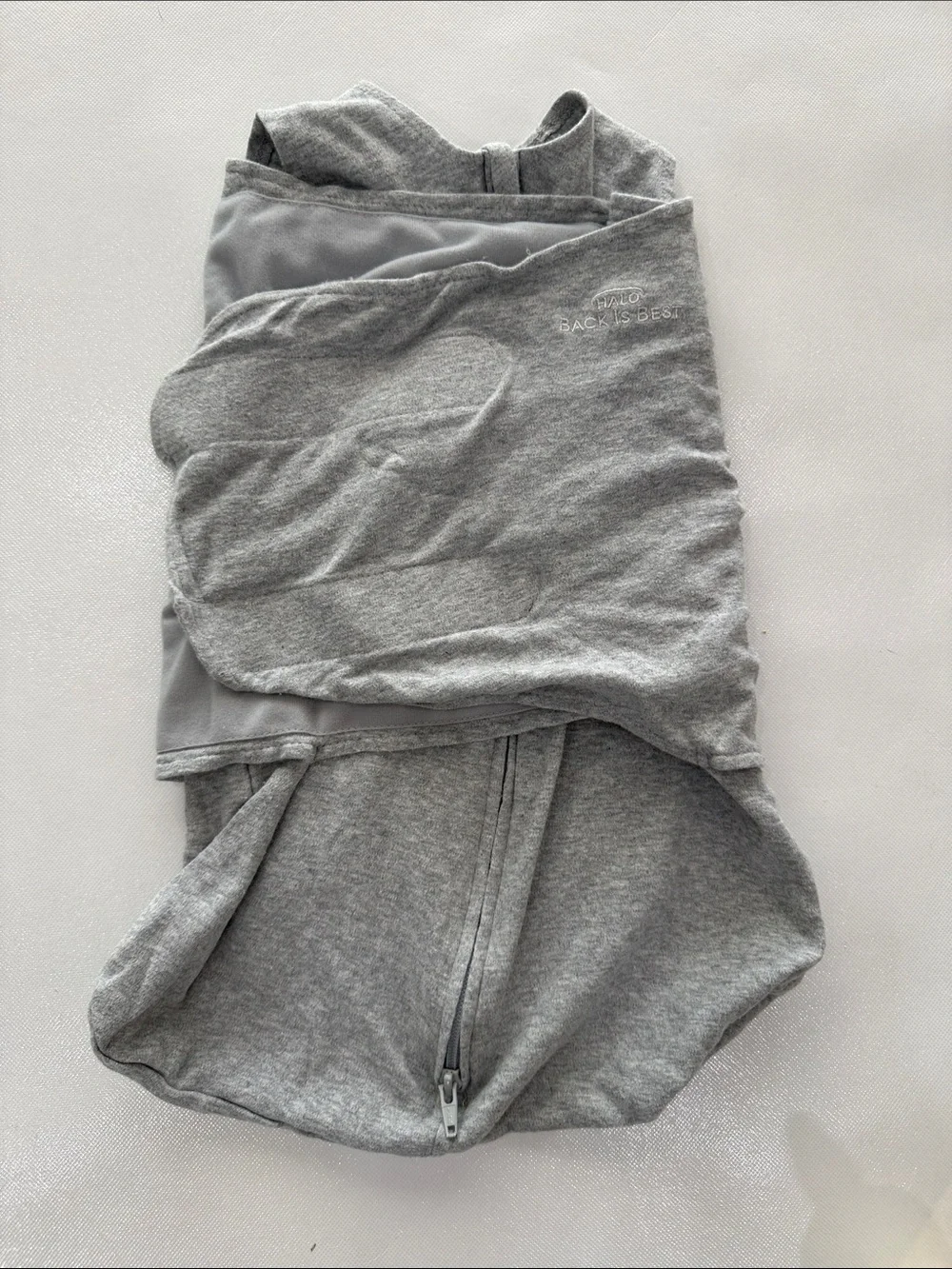 Halo SleepSack Swaddle Gray Heather Adjustable Infant Sleep Sack NB 0-3
